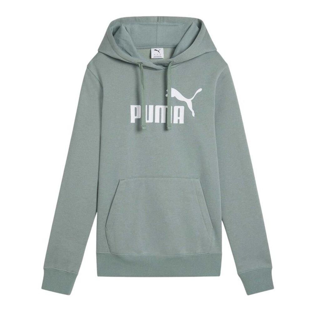 Puma Womens/Ladies No.1 Logo Fleece Overhead Hoodie / Green